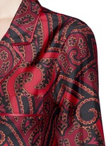 Detail View -Click To Enlarge 'Era' paisley print silk pyjama shirt