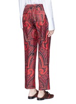 Back View -Click To Enlarge 'Zeus' paisley print silk pyjama pants