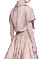Back View -Click To Enlarge Velour knit cape jacket