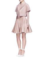 Figure View -Click To Enlarge Velour knit cape jacket