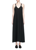 Main View -Click To Enlarge V-neck crepe maxi dress