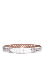 Main View -Click To Enlarge Inset eyelet leather belt
