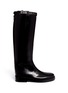 Main View - Click To Enlarge Main View - Click To Enlarge - ANN DEMEULEMEESTER - Top strap leather riding boots