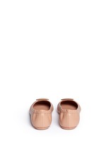 Back View -Click To Enlarge 'Minnie Travel' leather ballet flats
