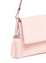 Detail View -Click To Enlarge 'Thea' leather foldover messenger bag