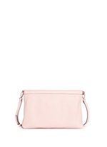 Back View -Click To Enlarge 'Thea' leather foldover messenger bag