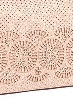 Detail View -Click To Enlarge 'Zoey' floral perforated leather tote