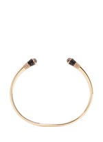 Main View -Click To Enlarge 'Evolution of Rock' diamond topaz 18k yellow gold cuff