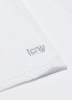 Detail View -Click To Enlarge Reflective logo print T-shirt
