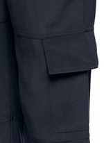 Detail View -Click To Enlarge 'Hamtana' elastic waist silk habotai cargo pants