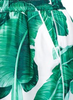 Detail View -Click To Enlarge Banana leaf print silk pyjama pants