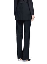 Back View -Click To Enlarge Belted apron front twill skirt