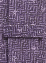 Detail View -Click To Enlarge Coral dot print herringbone tie