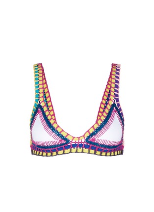 Main View - Click To Enlarge Main View - Click To Enlarge - Kiini - 'Yaz' hand crochet triangle bikini top