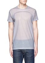 Detail View -Click To Enlarge 'PALMS' print double layer T-shirt