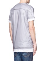 Back View -Click To Enlarge 'PALMS' print double layer T-shirt