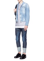 Figure View -Click To Enlarge 'PALMS' print double layer T-shirt