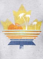 Detail View -Click To Enlarge Tropical maple leaf print T-shirt
