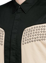 Detail View -Click To Enlarge Stud gabardine cowboy shirt
