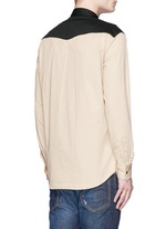 Back View -Click To Enlarge Stud gabardine cowboy shirt