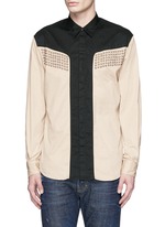 Main View -Click To Enlarge Stud gabardine cowboy shirt