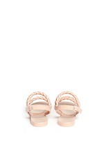 Back View -Click To Enlarge Chain strap jelly sandals