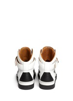 Back View -Click To Enlarge 'Tyson' high top star stud leather sneakers