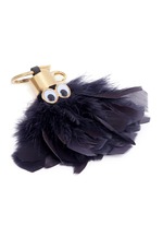 Detail View -Click To Enlarge 'Sam' ethical Turkey feather keyring