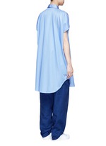 Back View -Click To Enlarge Open sleeve stripe shirt