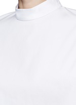 Detail View -Click To Enlarge 'Meiyijia' raw edged cotton poplin shirt