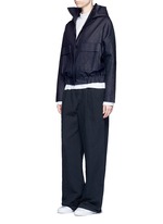 Figure View -Click To Enlarge 'Meiyijia' raw edged cotton poplin shirt