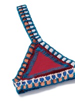 Detail View -Click To Enlarge 'Soley' crochet trim triangle bikini top