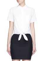 Main View -Click To Enlarge 'Hekanina' tie front cotton shirt