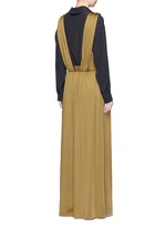 Back View -Click To Enlarge Knotted suspender crepe maxi skirt