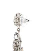 Detail View -Click To Enlarge 'Til Death Do Us Part' Swarovski crystal glass pearl earrings