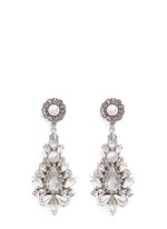 Main View -Click To Enlarge 'Til Death Do Us Part' Swarovski crystal glass pearl earrings