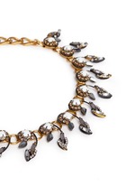 Detail View -Click To Enlarge 'Milky Way' Swarovski crystal 24k gold plated choker necklace