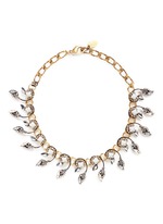 Main View -Click To Enlarge 'Milky Way' Swarovski crystal 24k gold plated choker necklace