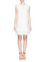 Main View -Click To Enlarge Diamond jacquard sleeveless shift dress