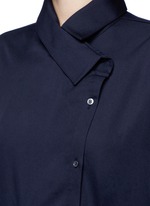 Detail View -Click To Enlarge 'Boundary' asymmetric button midi shirt dress