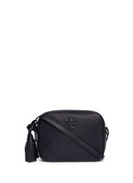 Main View -Click To Enlarge 'Thea' pebbled leather crossbody tassel bag