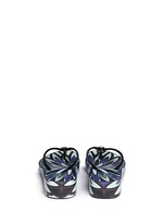 Back View -Click To Enlarge 'Thandie' floral print wedge flip flops