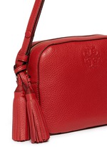 Detail View -Click To Enlarge 'Thea' pebbled leather crossbody tassel bag