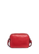 Back View -Click To Enlarge 'Thea' pebbled leather crossbody tassel bag