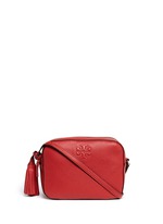 Main View -Click To Enlarge 'Thea' pebbled leather crossbody tassel bag