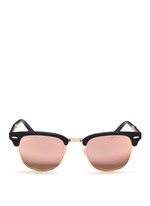 Main View -Click To Enlarge 'Clubmaster Folding' acetate browline sunglasses