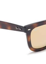 Detail View -Click To Enlarge 'RB4262' square tortoiseshell acetate mirror sunglasses