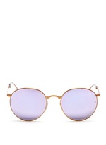 Main View -Click To Enlarge 'Round Metal Folding' mirror sunglasses