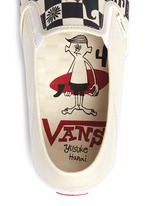 Detail View -Click To Enlarge x Yusuke Hanai check print canvas slip-ons