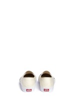 Back View -Click To Enlarge x Yusuke Hanai check print canvas slip-ons